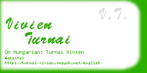 vivien turnai business card